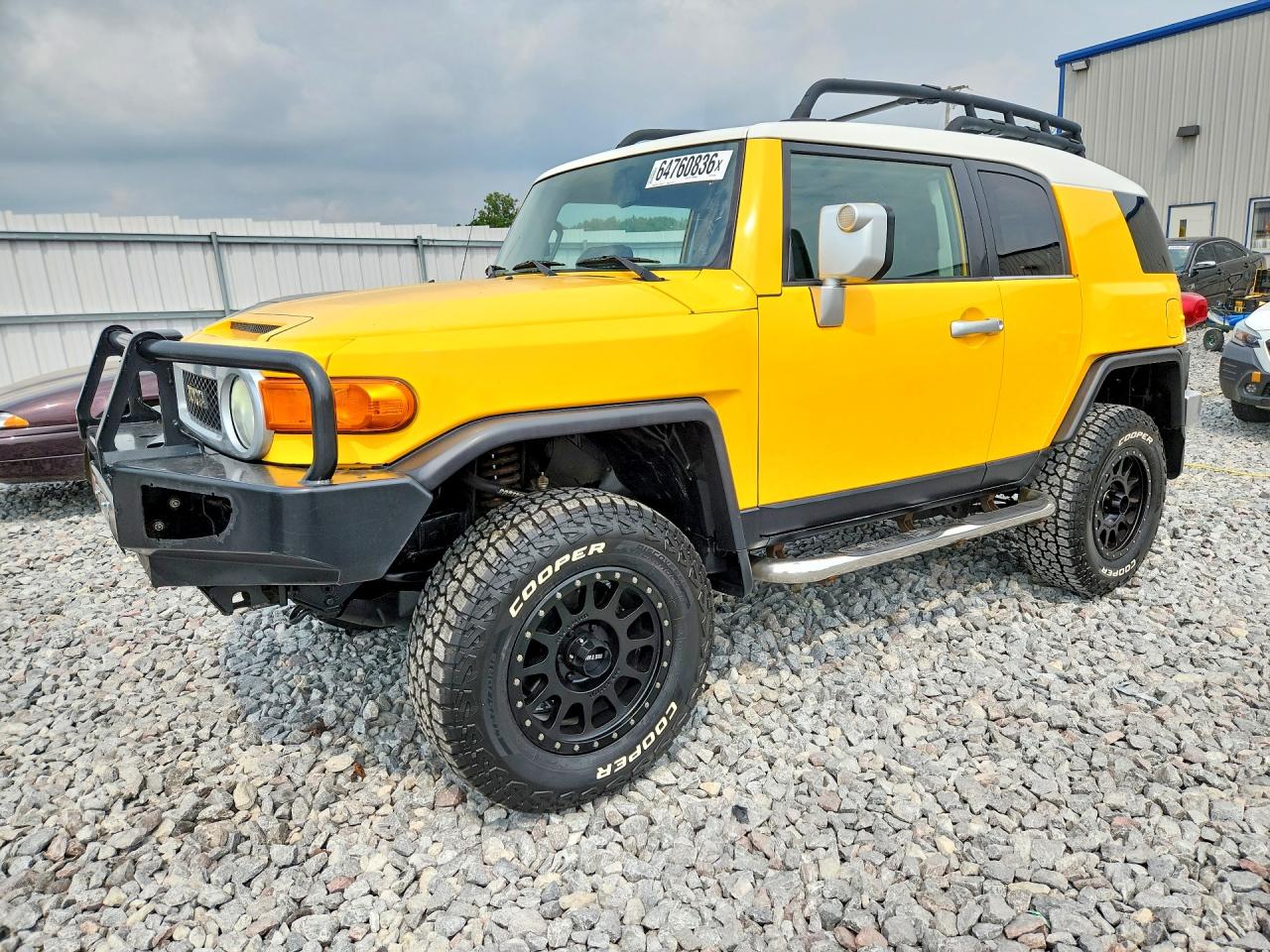 2007 Toyota Fj Cruiser Base Yellow vin: JTEBU11F270034792