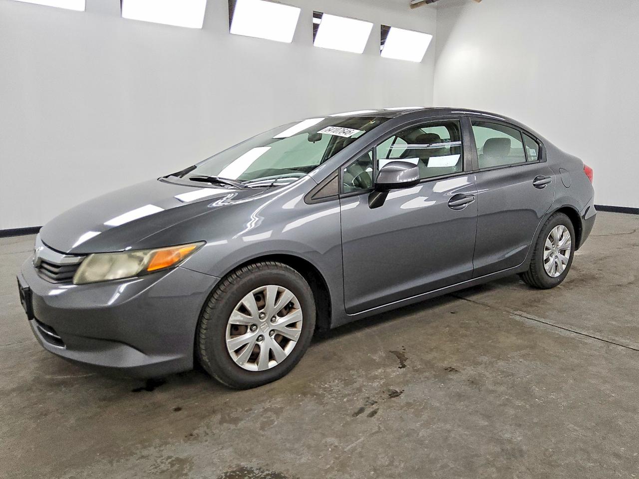 2012 Honda Civic Lx Gray vin: 19XFB2F59CE086732