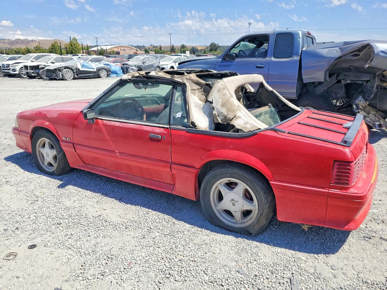 1991 Ford Mustang Gt Red vin: 1FACP45E5MF131616