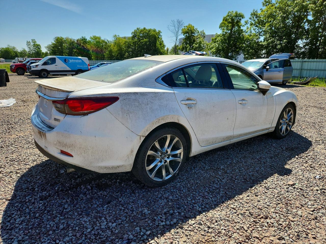 2014 Mazda 6 Grand Touring White vin: JM1GJ1W63E1124214