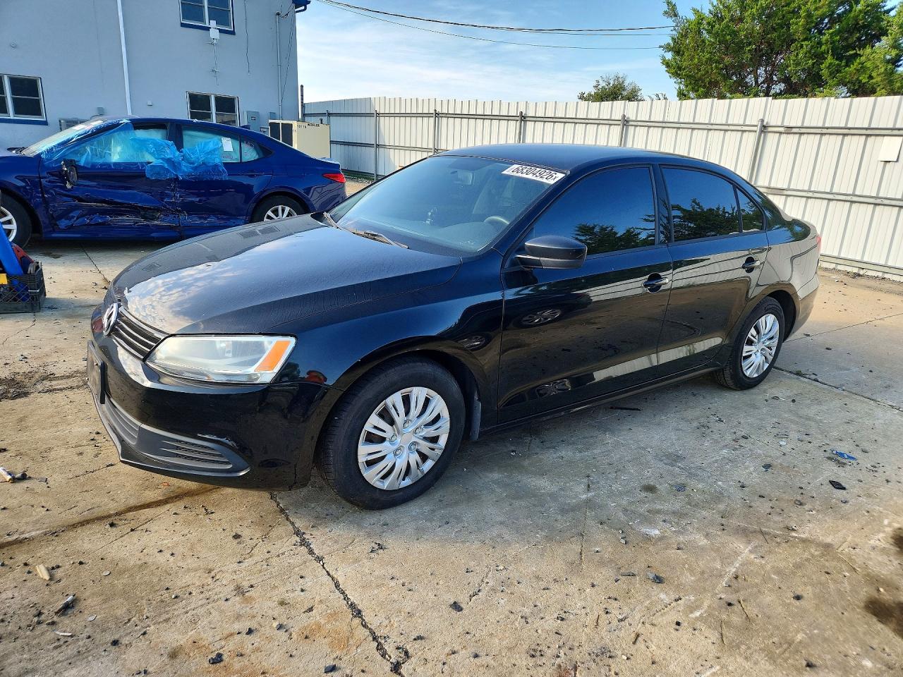 2011 Volkswagen Jetta Base Black vin: 3VW2K7AJ9BM058415