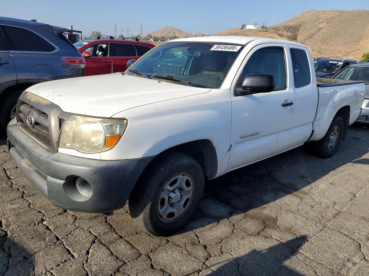 2009 Toyota Tacoma Access Cab White vin: 5TETX22N79Z608043