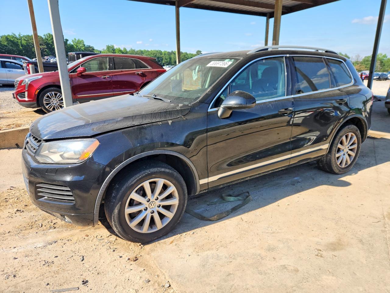 2012 Volkswagen Touareg V6 Black vin: WVGEF9BP0CD008157