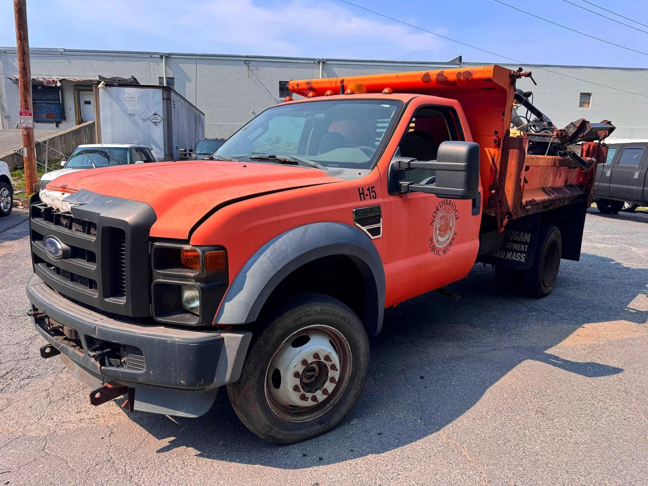 2008 Ford F550 Super Duty Orange vin: 1FDAF57R58EE56591