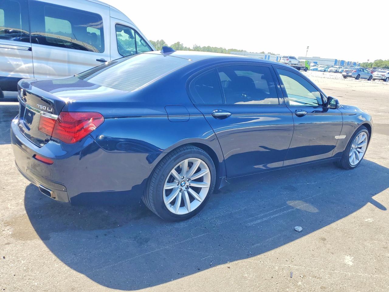 2014 Bmw 750 Lxi Blue vin: WBAYF8C59ED141850