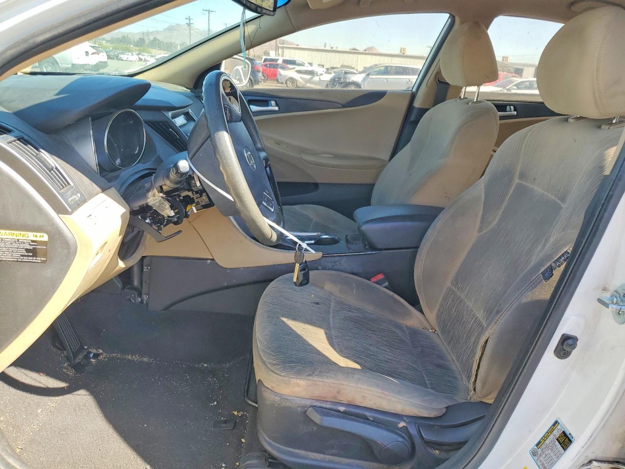 2012 Hyundai Sonata Gls White vin: 5NPEB4AC6CH498762