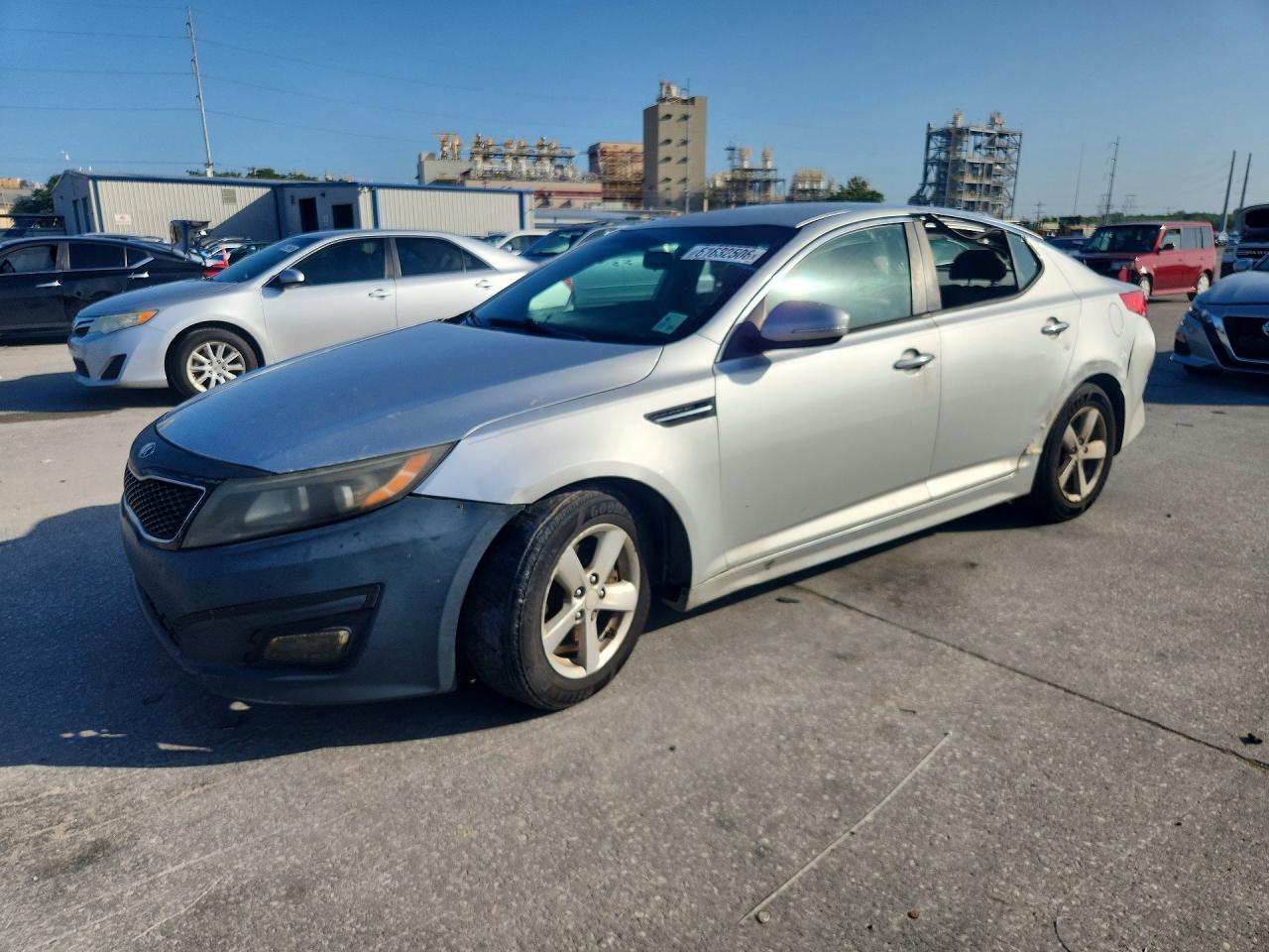 2015 Kia Optima Lx Silver vin: 5XXGM4A72FG354051