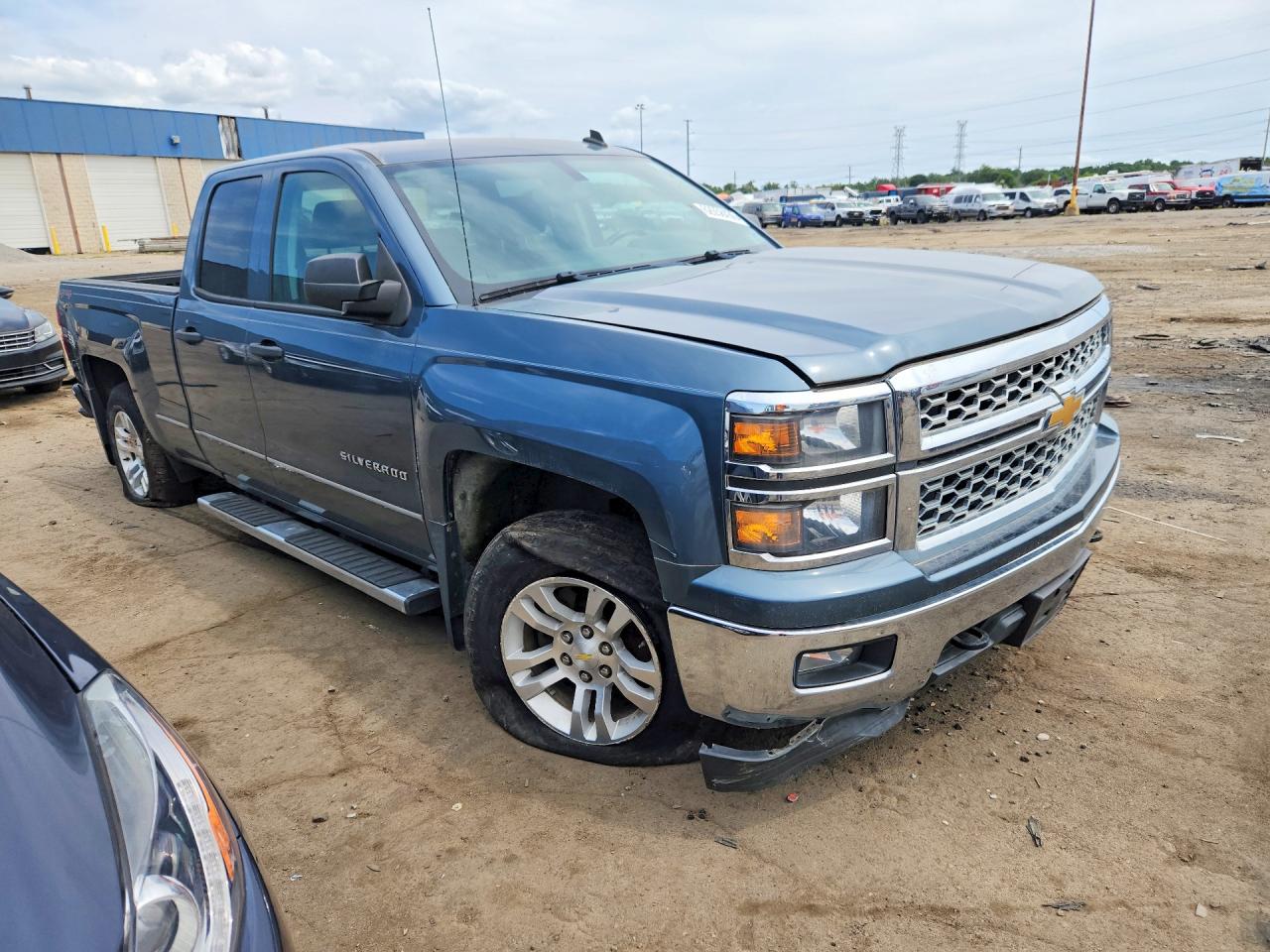 2014 Chevrolet Silverado K1500 Lt Blue vin: 1GCVKREH5EZ123928