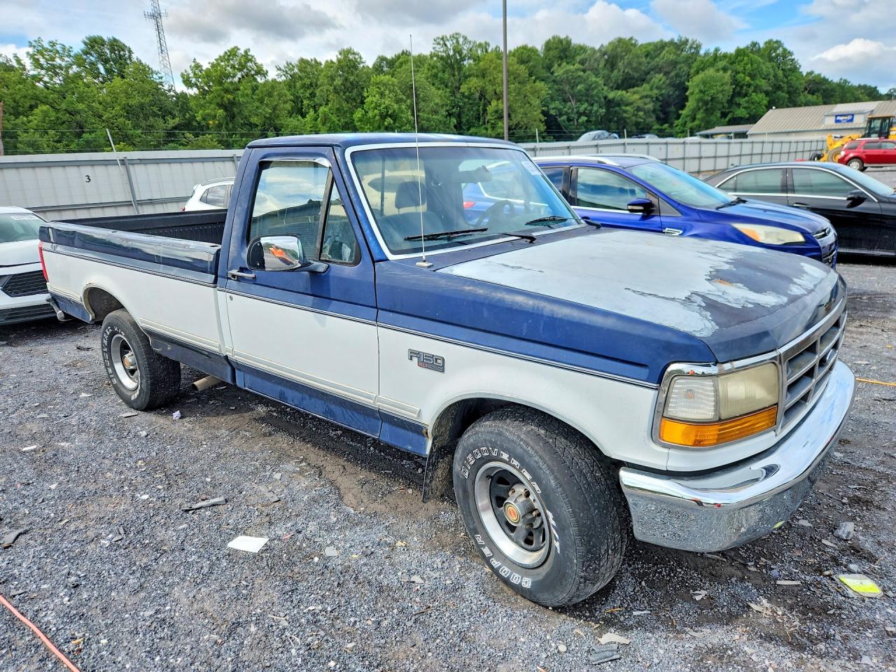 1993 Ford F150 Blue vin: 1FTDF15N3PLA47090