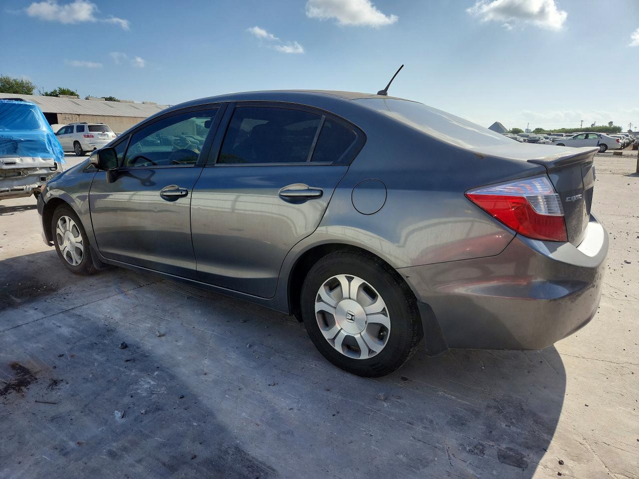 2012 Honda Civic Hybrid Gray vin: JHMFB4F2XCS010692