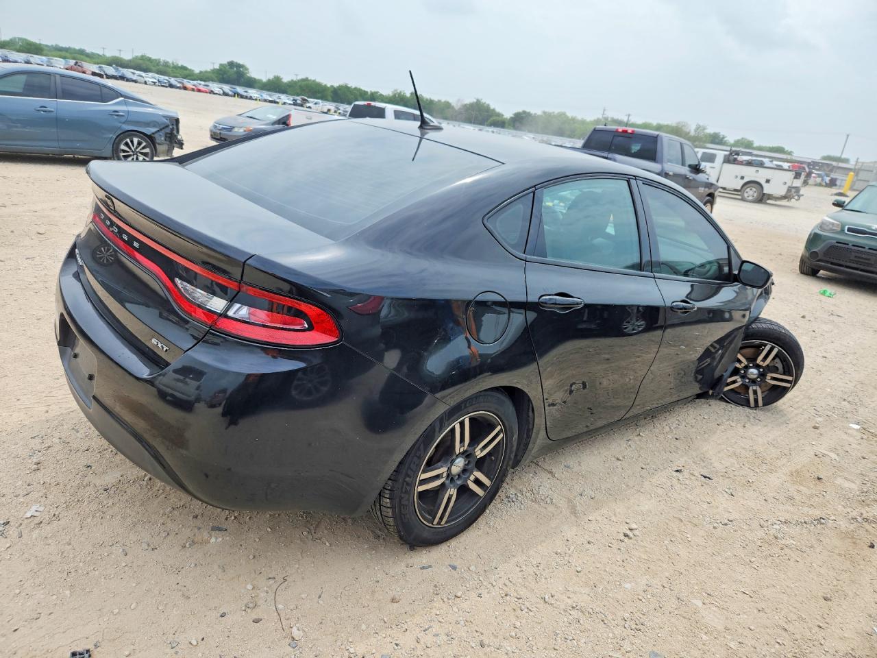2016 Dodge Dart Sxt Black vin: 1C3CDFBB4GD701425