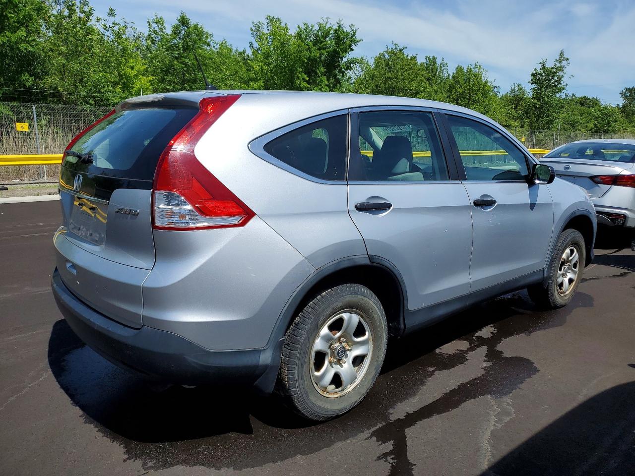 2013 Honda Cr-v Lx Silver vin: 5J6RM4H33DL013552