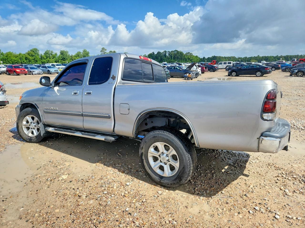 2004 Toyota Tundra Access Cab Sr5 Silver vin: 5TBRT34124S448979