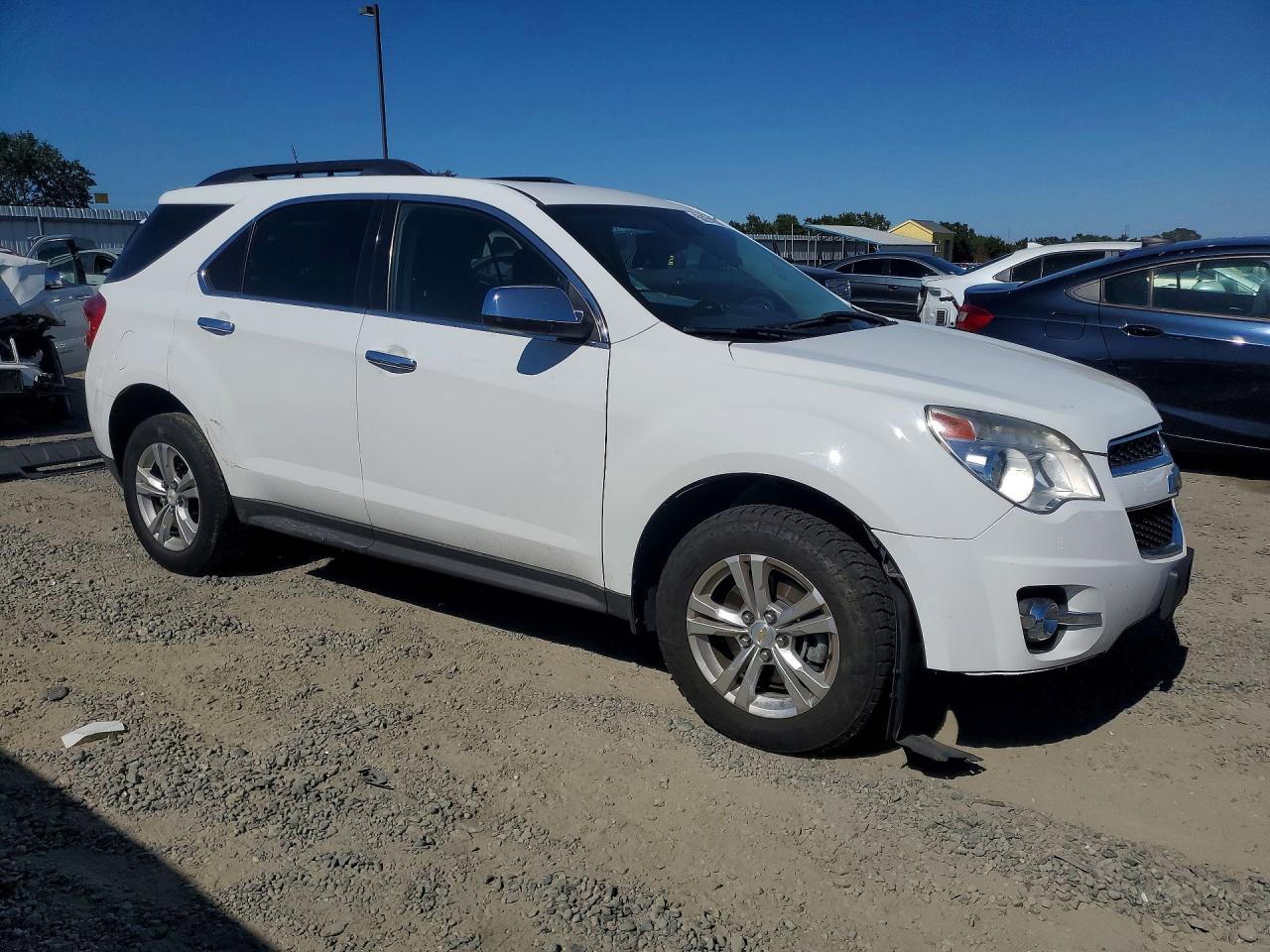 2013 Chevrolet Equinox Lt White vin: 2GNFLNEK0D6389090
