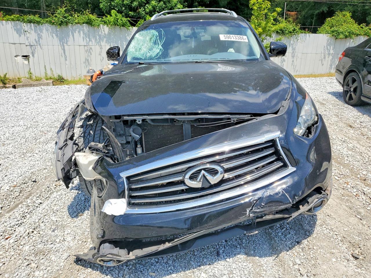 2012 Infiniti Fx35 Base Черный vin: JN8AS1MU9CM120608