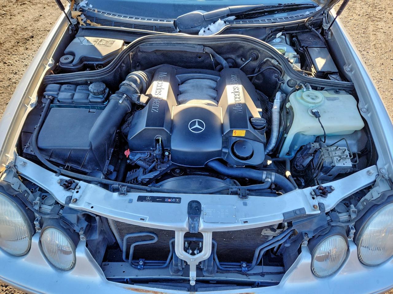 2002 Mercedes-benz Clk 320 Silver vin: WDBLJ65GX2T120827
