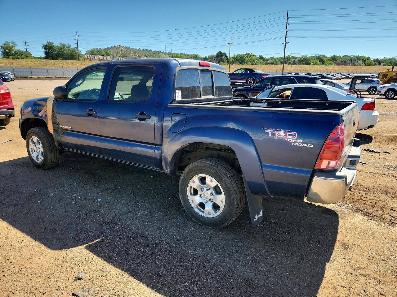2007 Toyota Tacoma Double Cab Blue vin: 5TELU42N37Z403630