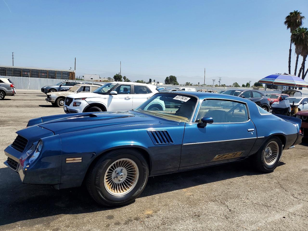 1979 Chevrolet Z28 Blue vin: 1Q87L9L565103