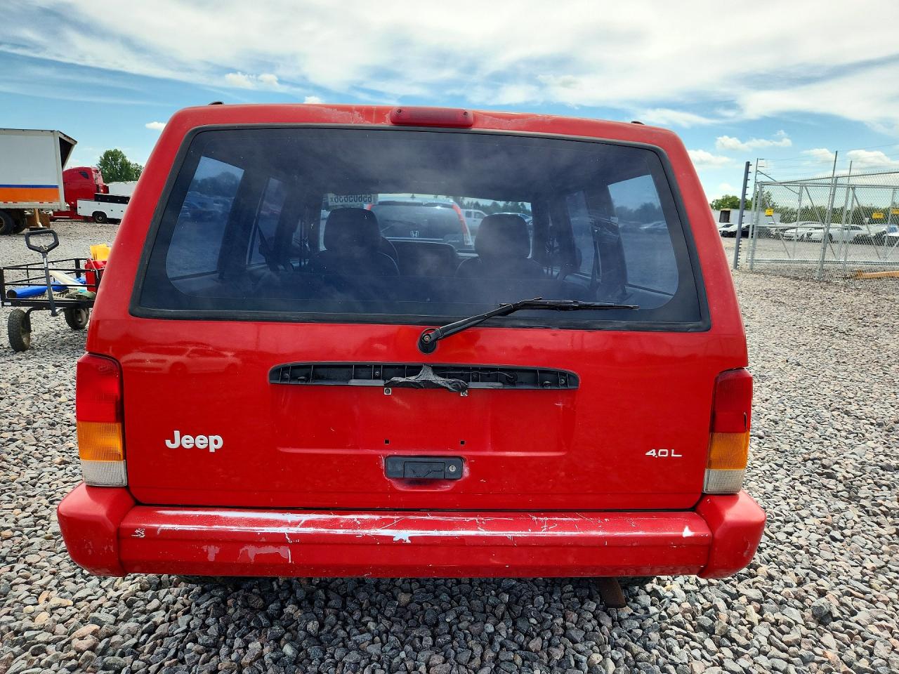 1998 Jeep Cherokee Sport Red vin: 1J4FT68S4WL212847