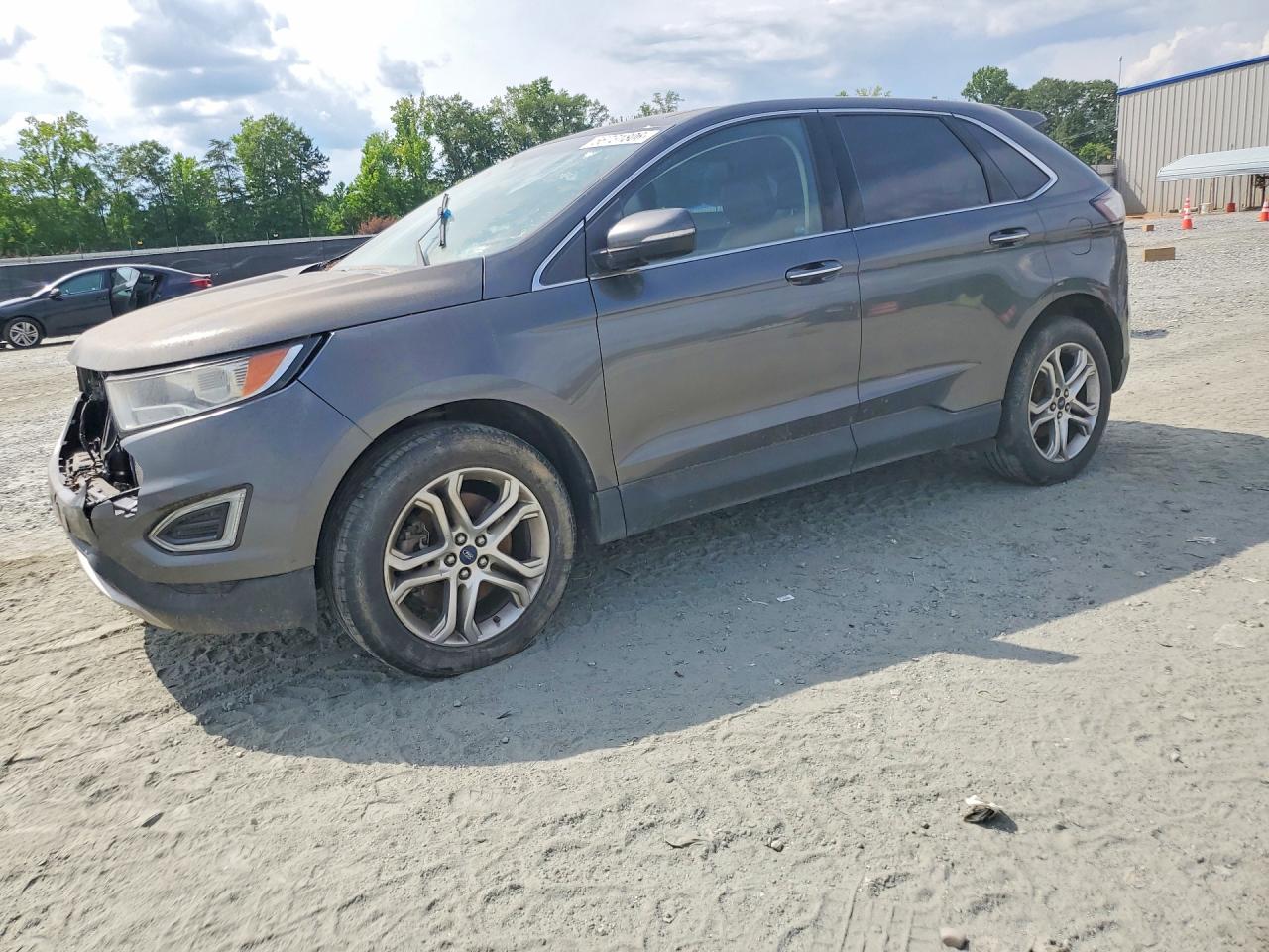 2017 Ford Edge Titanium Gray vin: 2FMPK4K92HBB12056