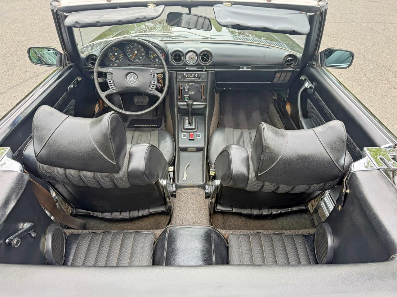 1973 Mercedes-benz 450 Sl Convertible Black vin: 10704412008355