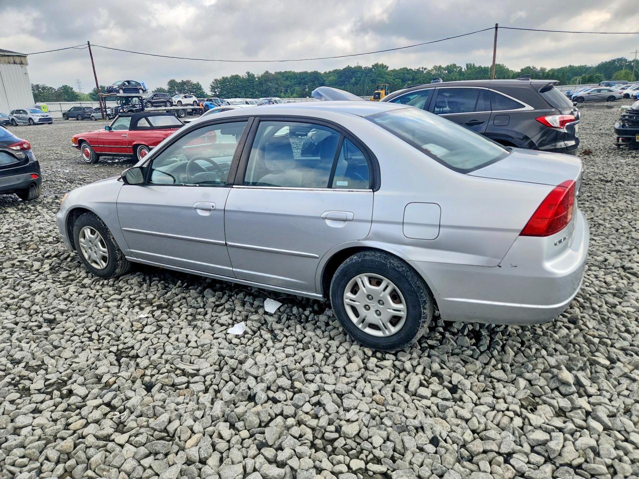 2002 Honda Civic Lx Silver vin: 2HGES155X2H539848