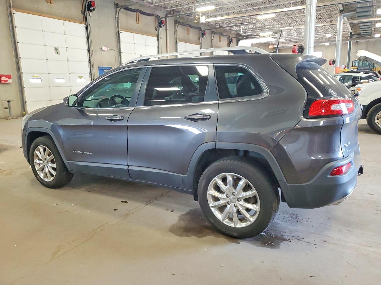2016 Jeep Cherokee Limited Silver vin: 1C4PJMDS3GW236020