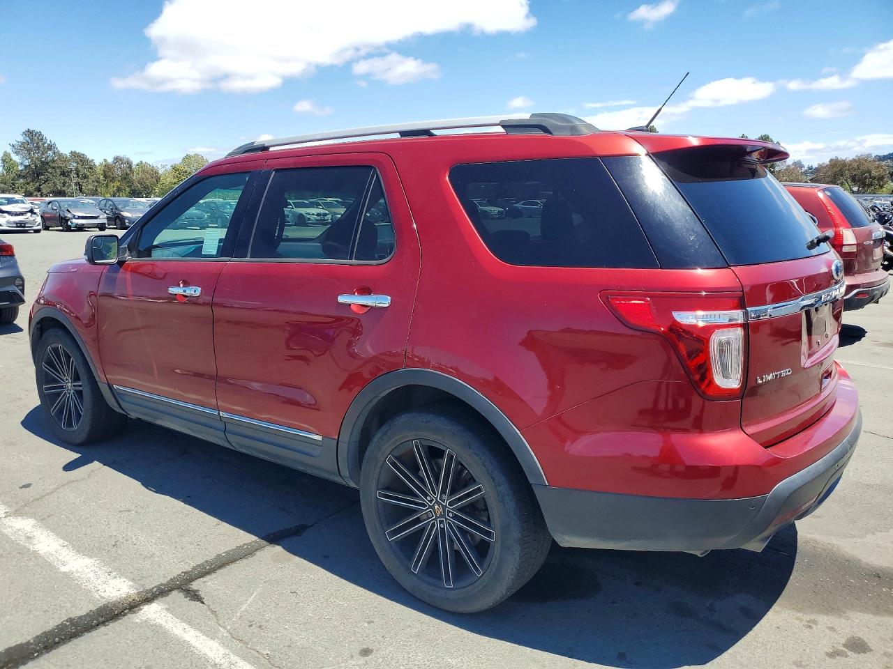 2015 Ford Explorer Limited Red vin: 1FM5K7F83FGB42389