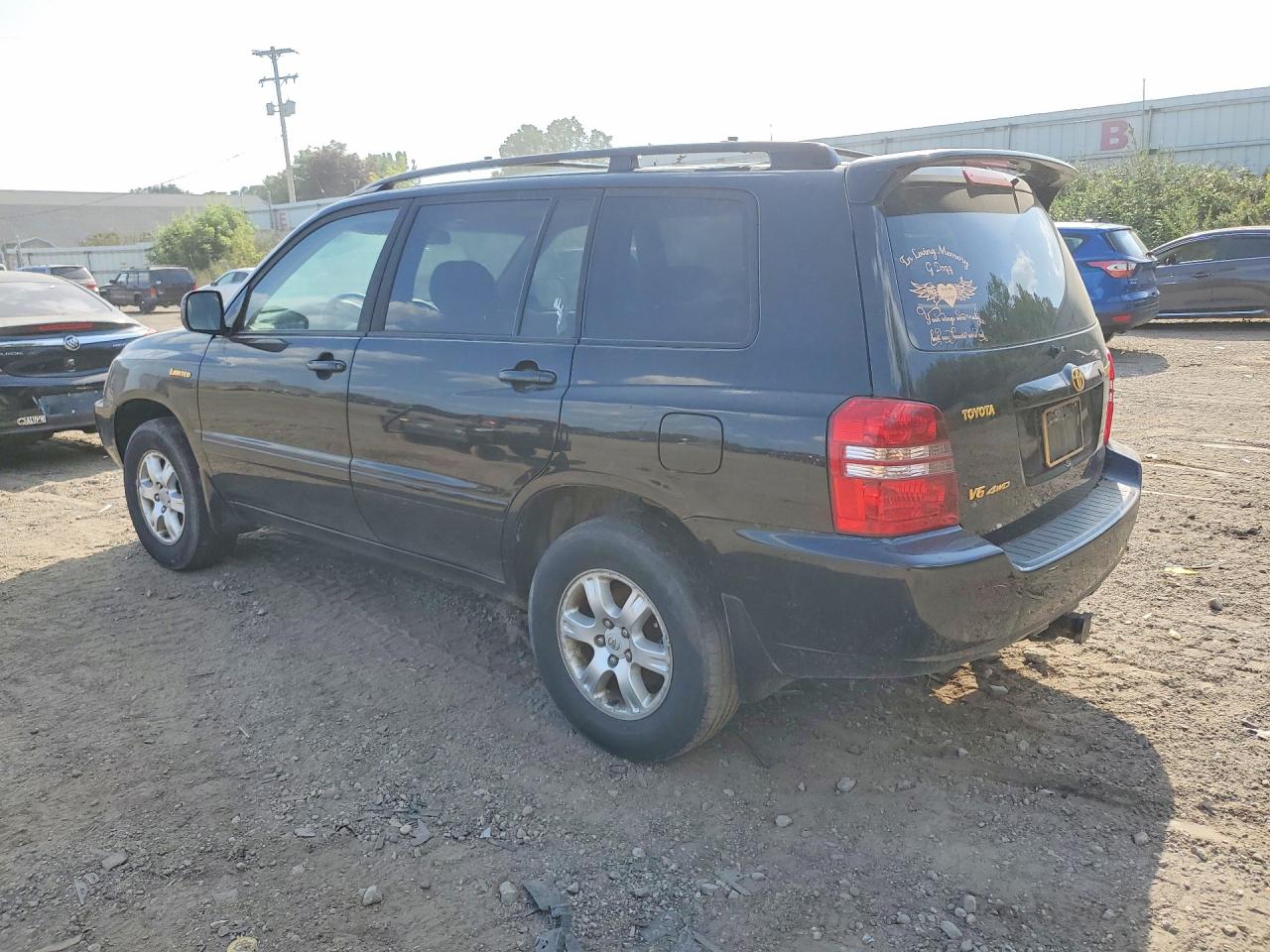 2003 Toyota Highlander Limited Black vin: JTEHF21A430149550