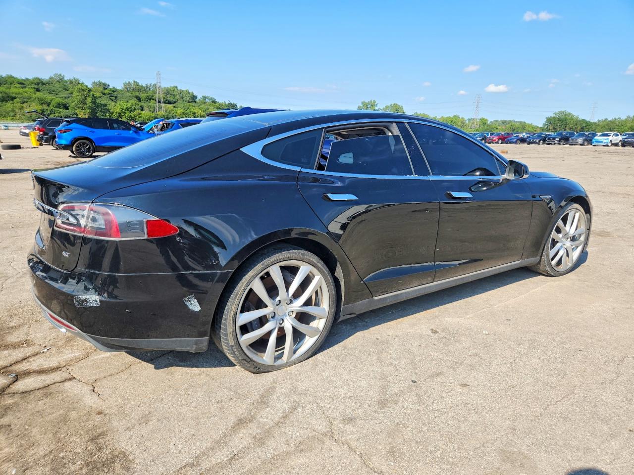 2014 Tesla Model S Black vin: 5YJSA1S19EFP56842