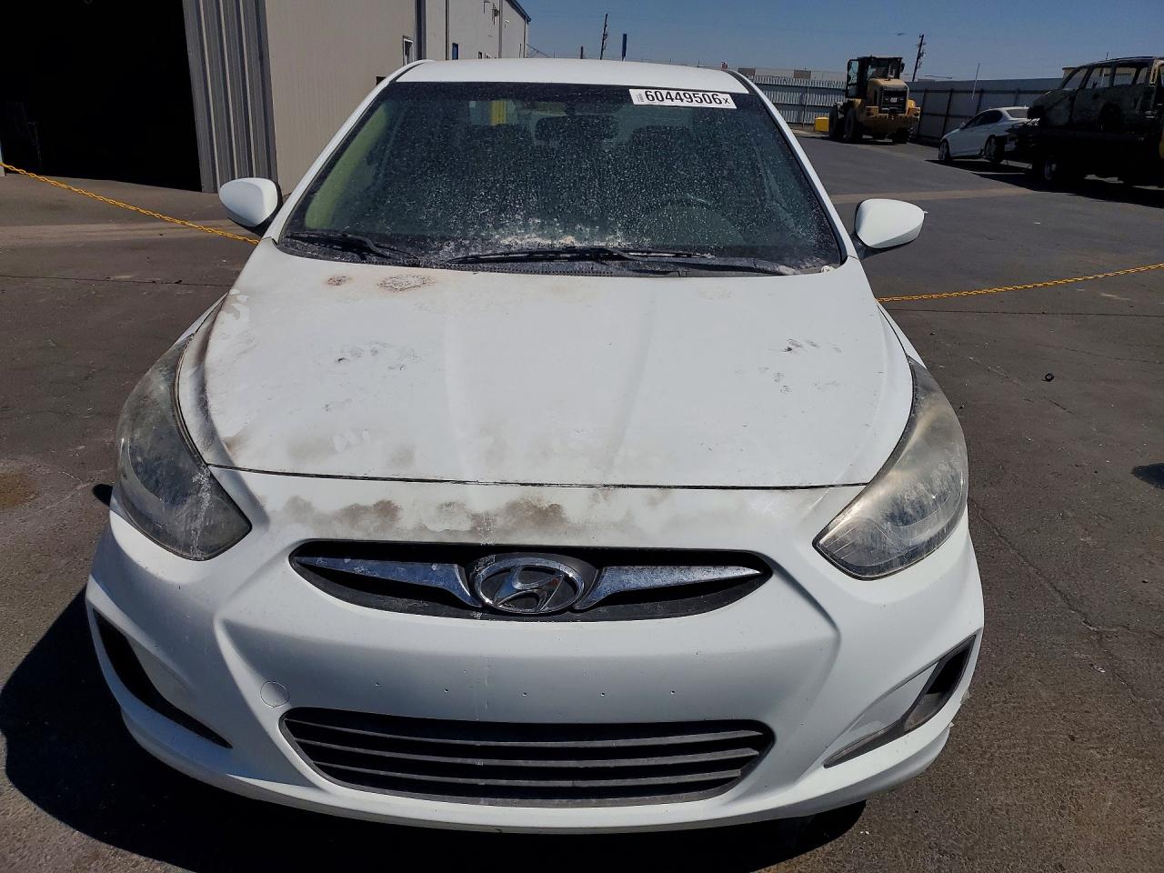 2014 Hyundai Accent Gls White vin: KMHCT4AE6EU598094