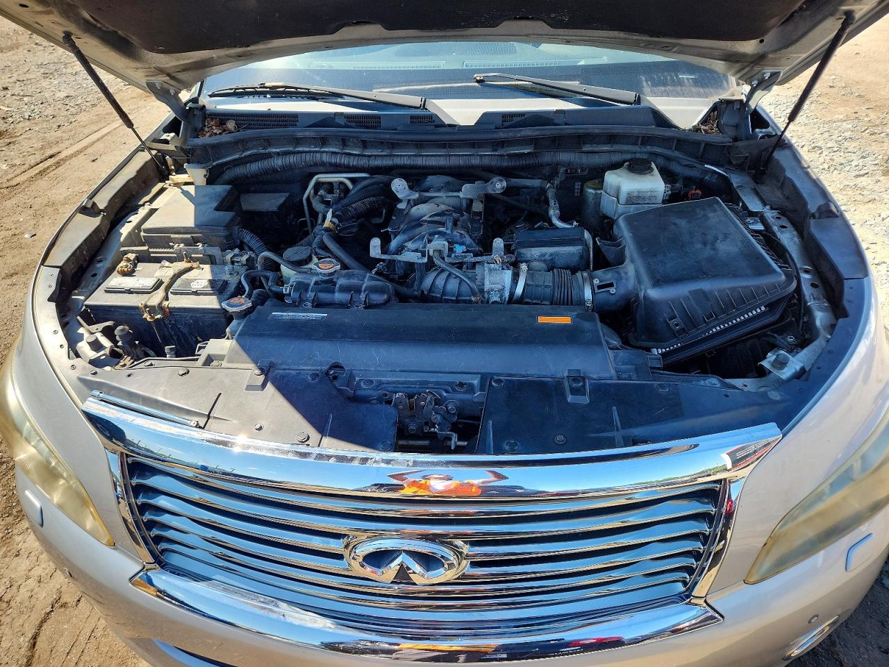 2013 Infiniti Qx56 Base Silver vin: JN8AZ2NC5D9330747