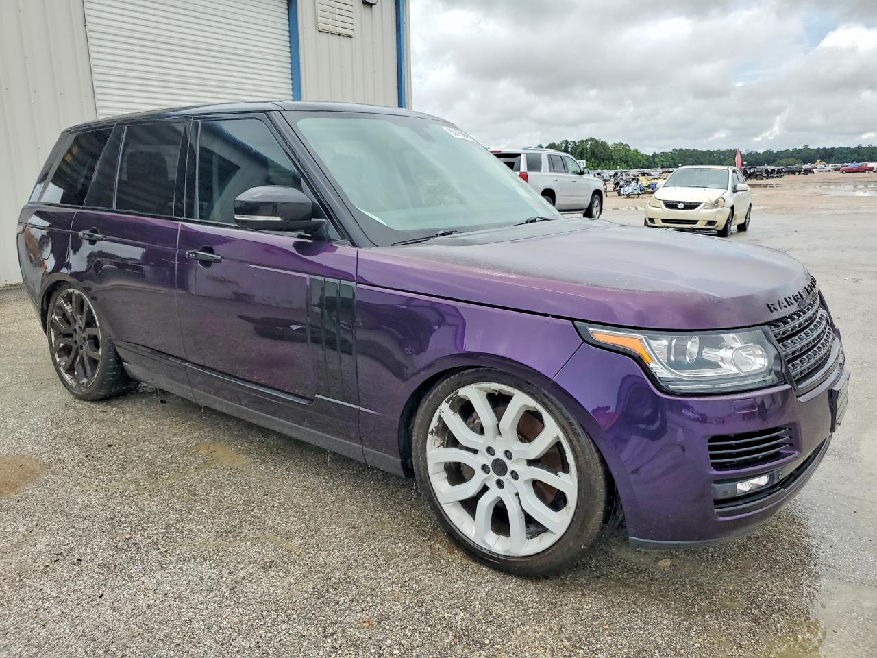 2015 Land Rover Range Rover Supercharged Purple vin: SALGS2TF1FA235183