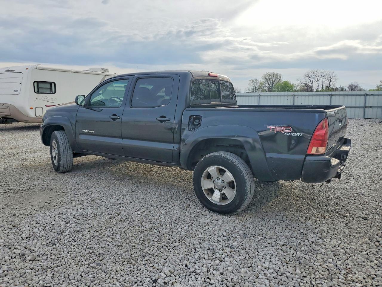 2007 Toyota Tacoma Double Cab Black vin: 5TELU42N17Z363404