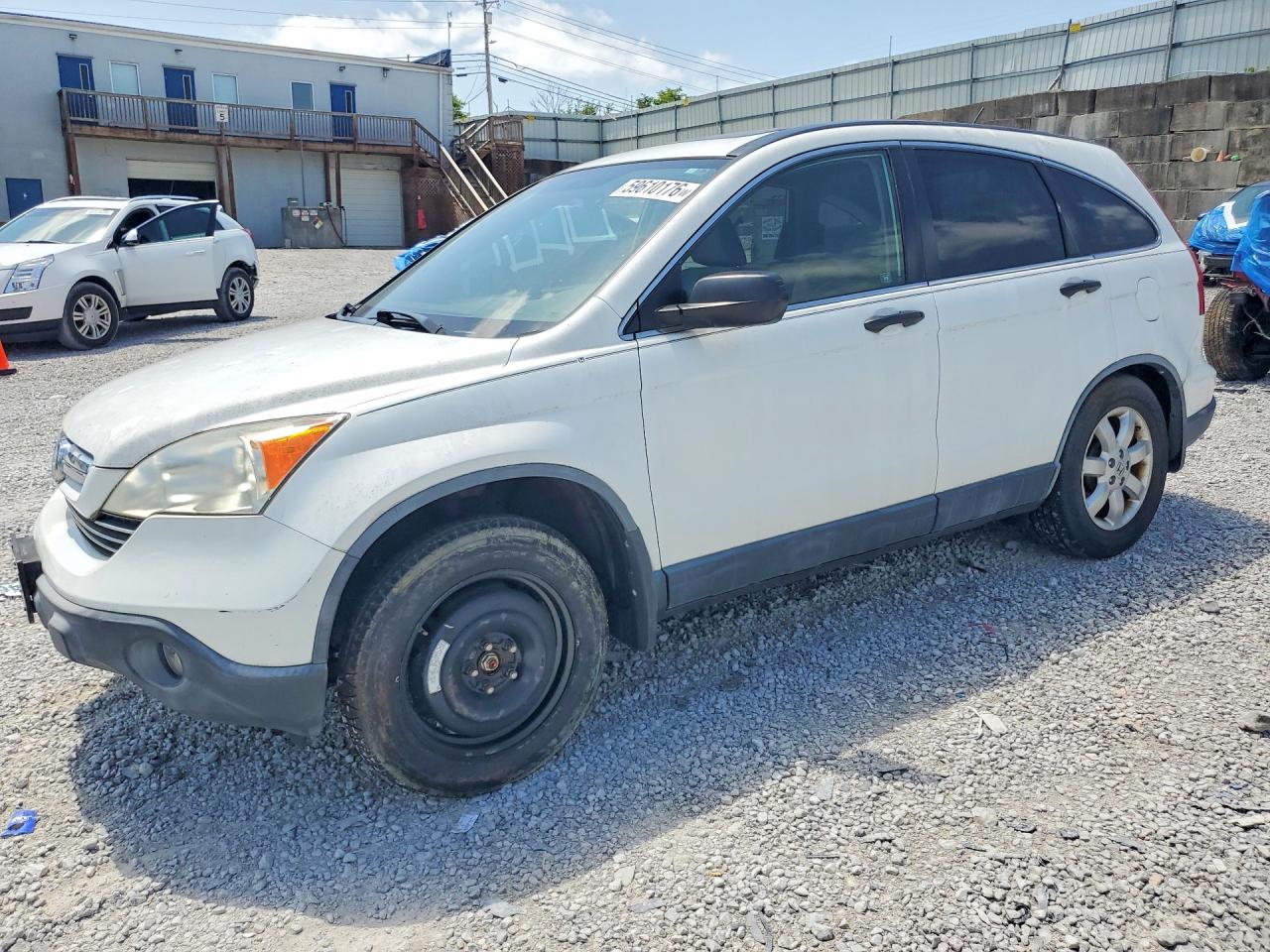 2007 Honda Cr-v Ex White vin: JHLRE38527C027870
