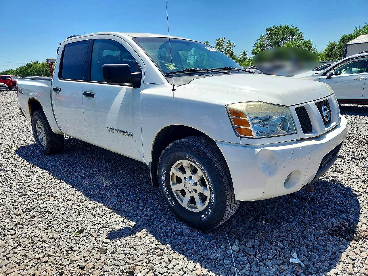 2005 Nissan Titan Xe White vin: 1N6AA07B45N502140