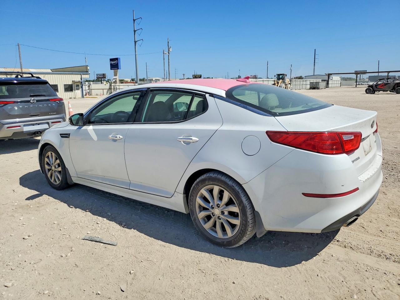 2015 Kia Optima Ex White vin: 5XXGN4A71FG409456