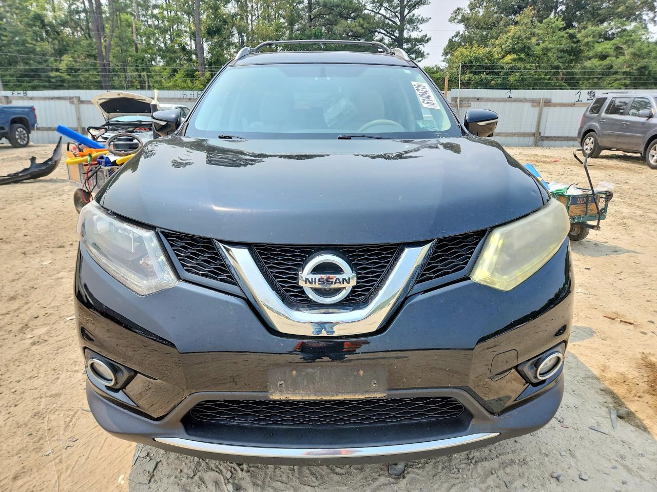 2014 Nissan Rogue Sl Black vin: 5N1AT2MV1EC794876