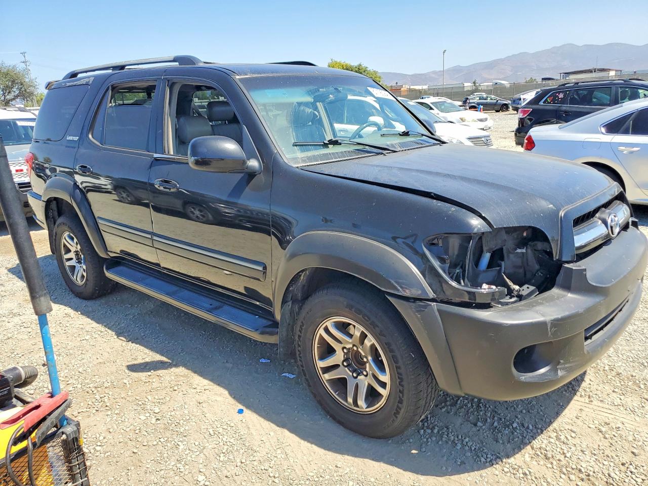 2005 Toyota Sequoia Limited Black vin: 5TDZT38A75S247100