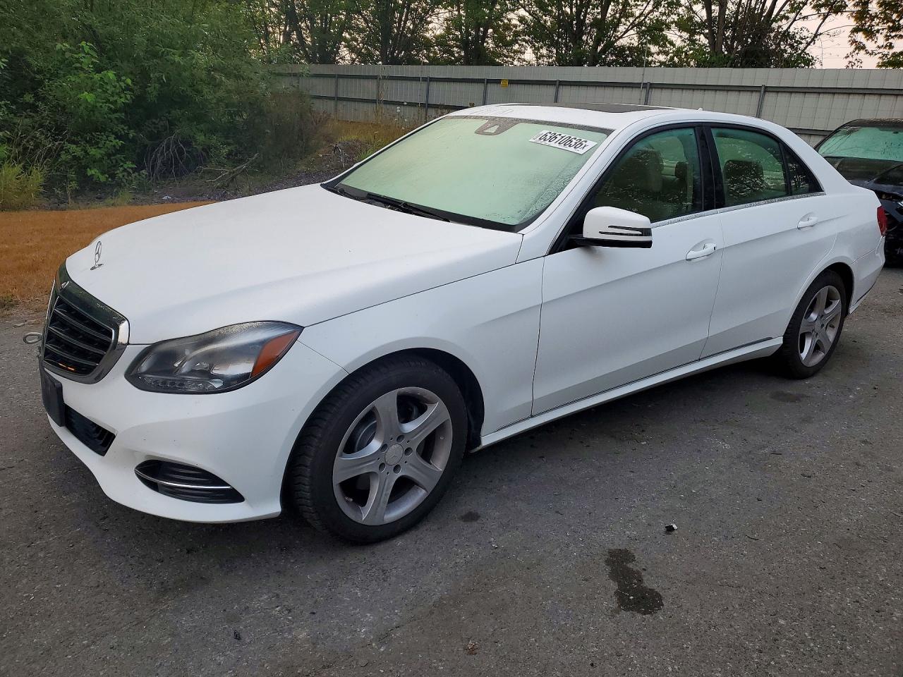 2014 Mercedes-benz E 350 4matic White vin: WDDHF8JB9EA773590