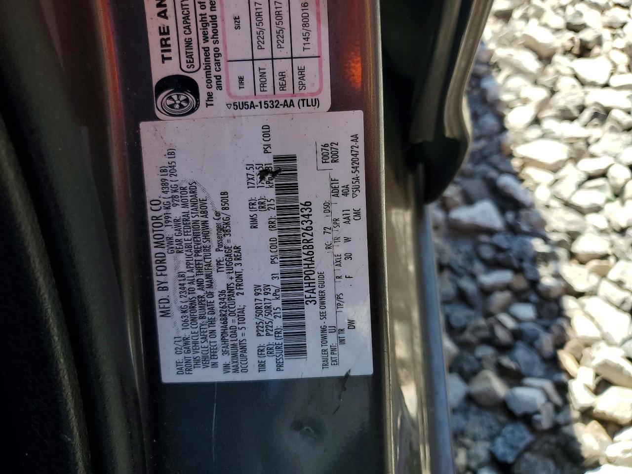 2011 Ford Fusion Se Brown vin: 3FAHP0HA6BR263436