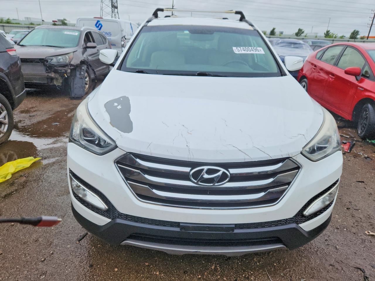 2013 Hyundai Santa Fe Sport 2.0t White vin: 5XYZUDLA4DG071273