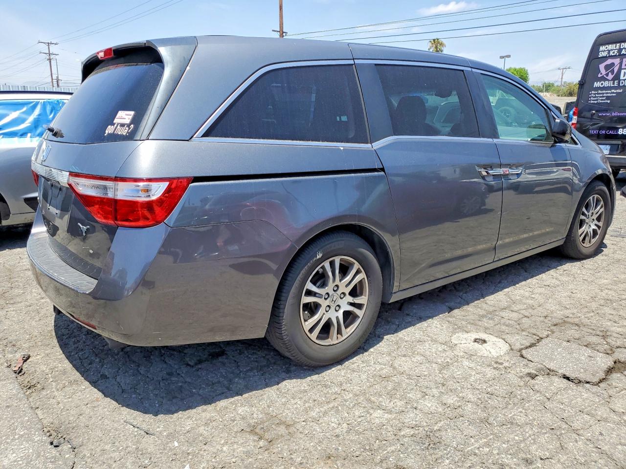2012 Honda Odyssey Exl Gray vin: 5FNRL5H62CB101566