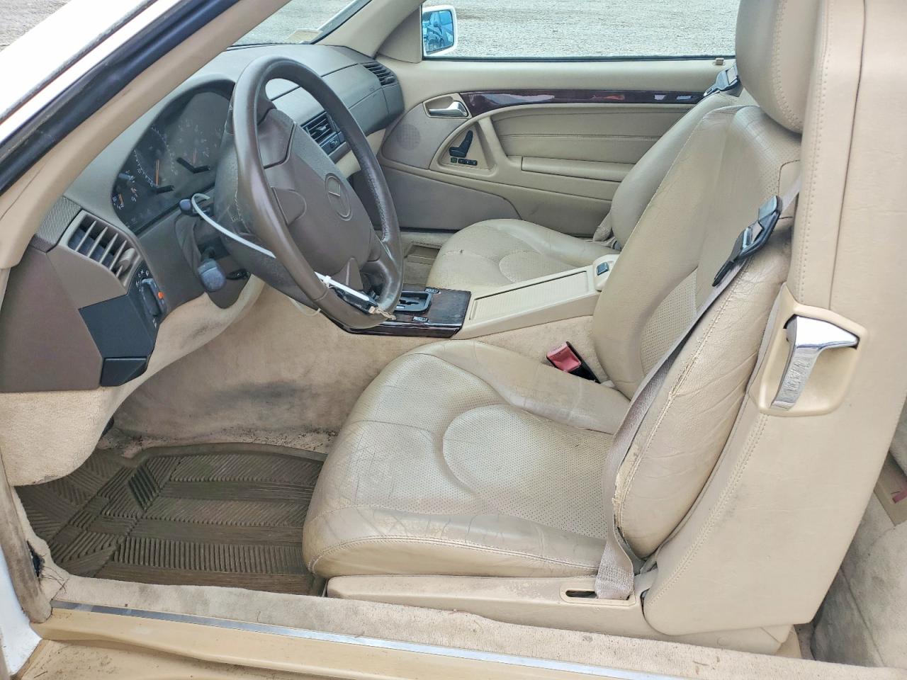 1996 Mercedes-benz Sl 320 White vin: WDBFA63F2TF138536