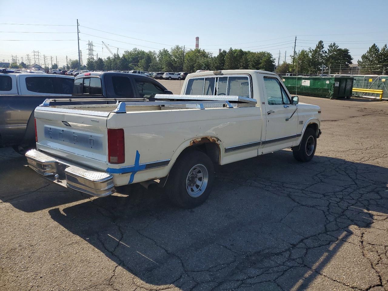 1986 Ford F150 White vin: 1FTDF15NXGPB15359