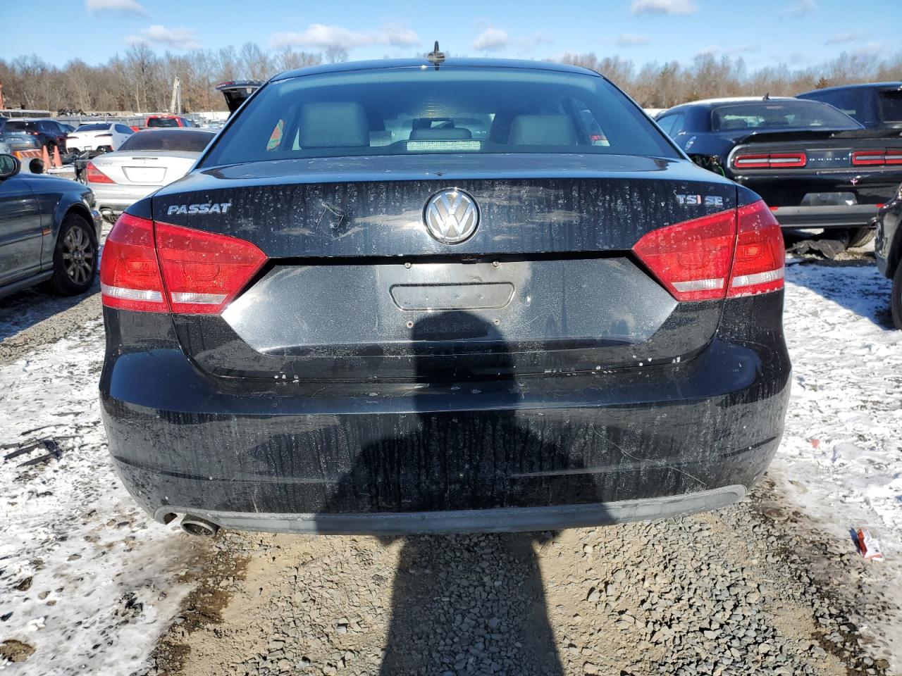 2014 Volkswagen Passat Se Black vin: 1VWBT7A32EC100167