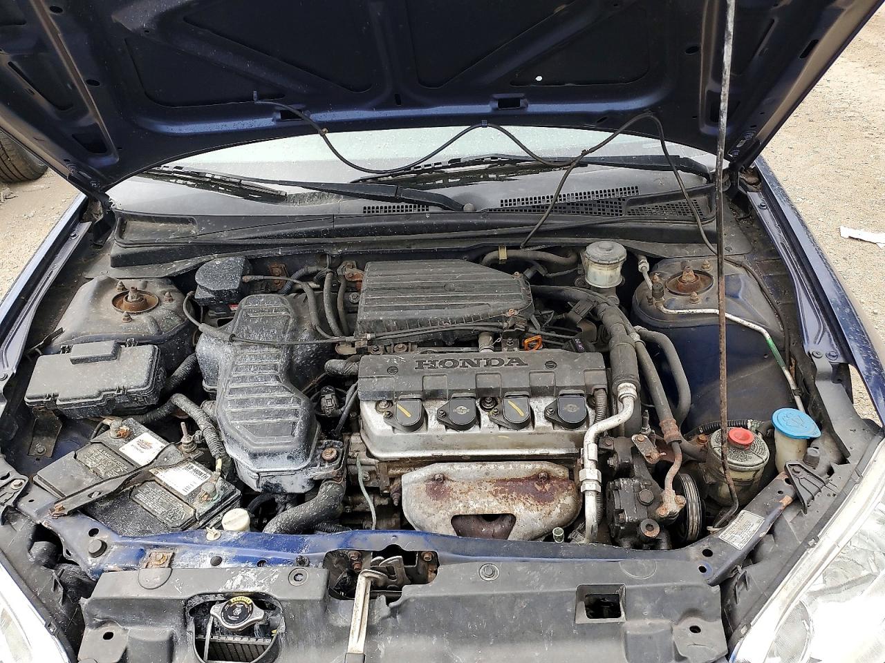 2005 Honda Civic Lx Blue vin: 2HGES16565H564667