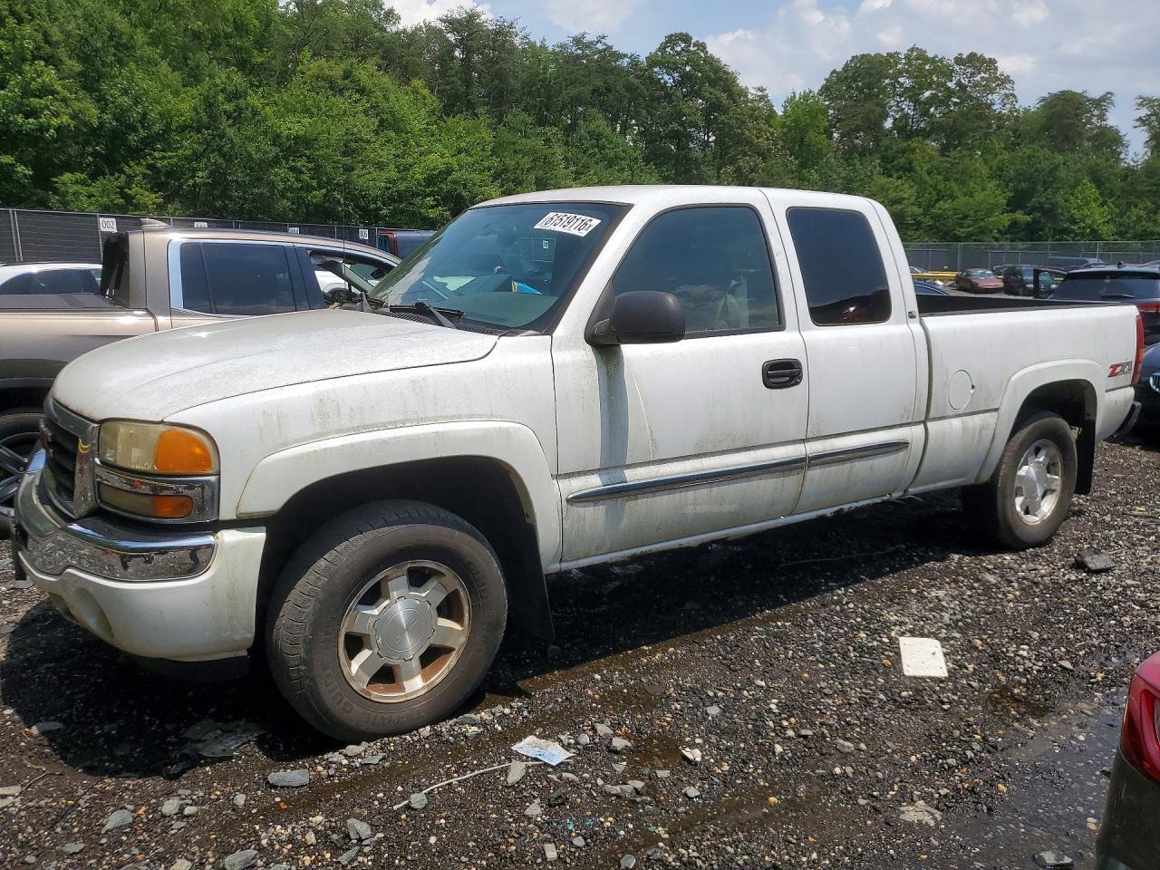 2006 Gmc New Sierra K1500 White vin: 1GTEK19B46Z245169