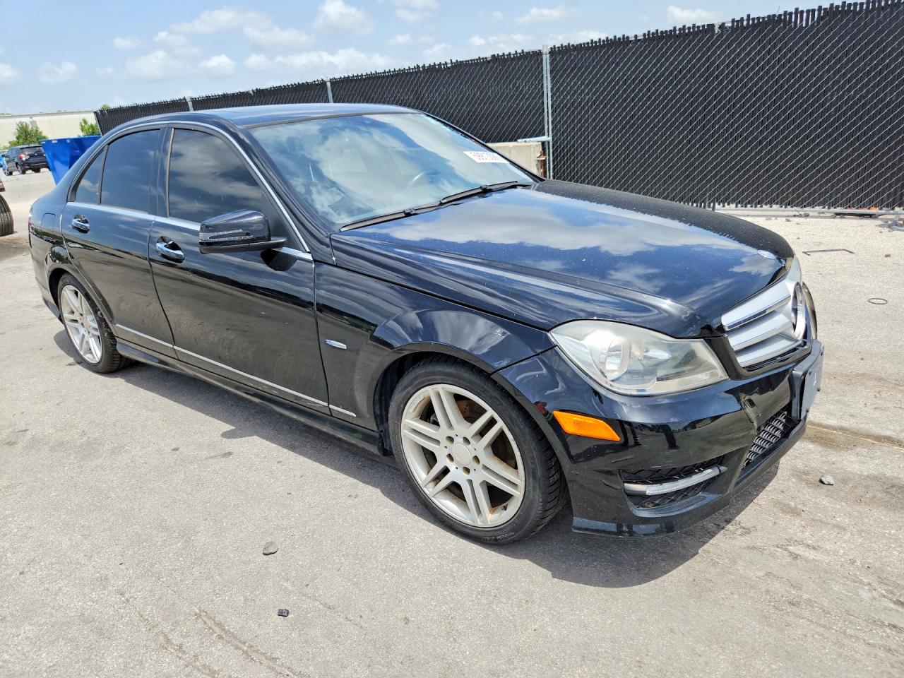 2012 Mercedes-benz C 250 Black vin: WDDGF4HB6CR224552