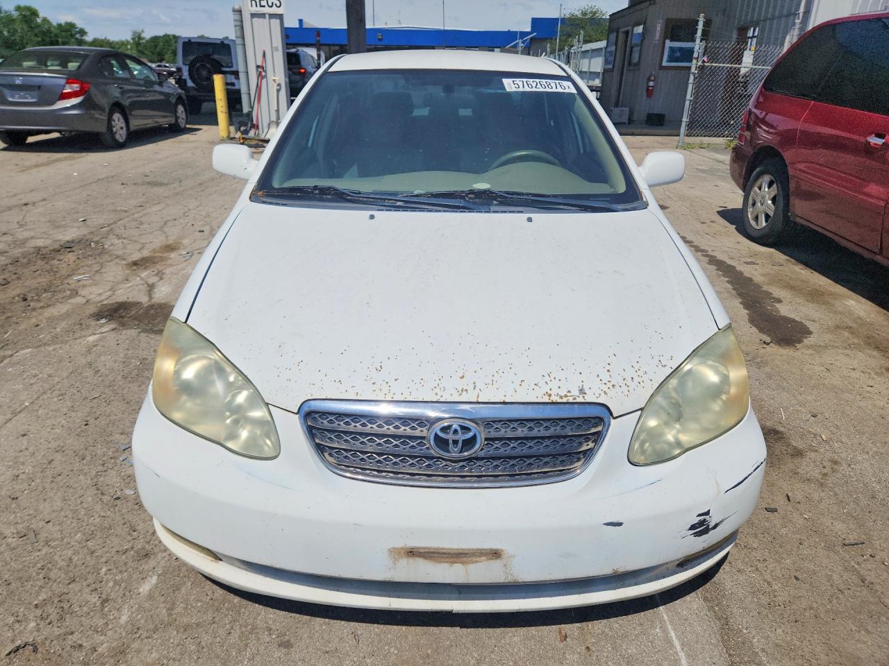 2005 Toyota Corolla Ce White vin: 1NXBR32E55Z482212